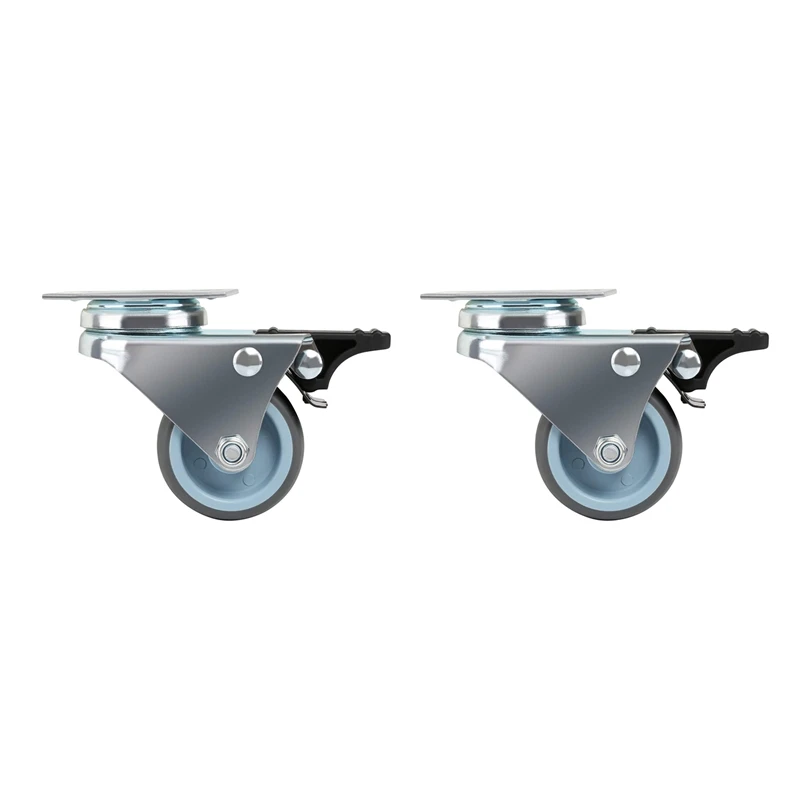 2Pcs 3Inch Heavy Duty Swivel Castor Wheels with Brake For Trolley Furniture Double Ball Bearing
2Pcs 3Inch Heavy Duty Swivel Castor Wheels with Brake For Trolley Furniture Double Ball Bearing