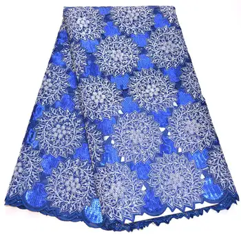 Royal Blue African french lace fabric Shiny wedding Nigerian double organza lace fabrics with sequins High quality mv257
Royal Blue African french lace fabric Shiny wedding Nigerian double organza lace fabrics with sequins High quality mv257
