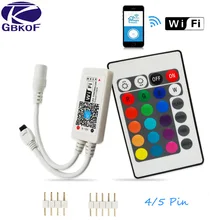 A Casa La Magia DC5V 12V 24V Senza Fili di Bluetooth Controller Wifi, rgb/Rgbw Ir Rf Ha Condotto Il Regolatore per 5050 WS2811 WS2812B Pixel Ha Condotto La Striscia(China)