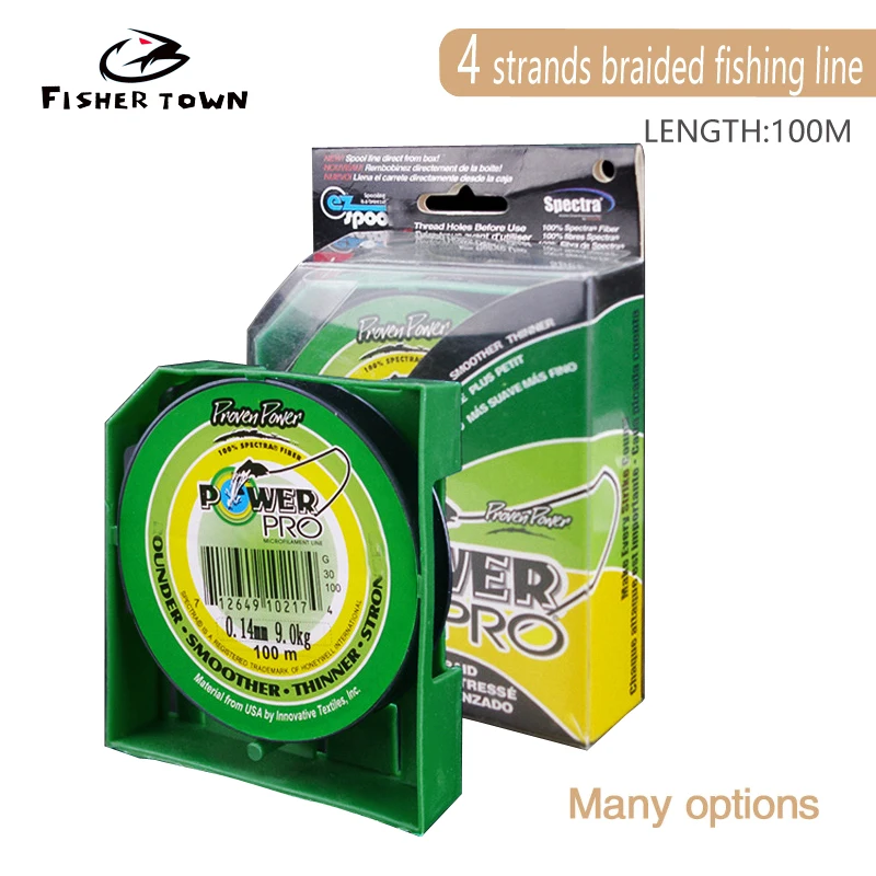 

Fisher Town Series Braided Fishing Line 4 Strands 100M 150M 300M PE Braided Fishing Wire 0.6#-4.0# 10-40lb Carp Fishing Tackle