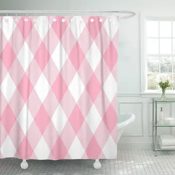 Pink Gingham Pattern from Rhombus Squares for Plaid Tablecloths Shower Curtain Waterproof Polyester Fabric 60 x 72 Inches Set
Pink Gingham Pattern from Rhombus Squares for Plaid Tablecloths Shower Curtain Waterproof Polyester Fabric 60 x 72 Inches Set