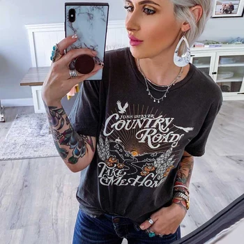 Country Road Graphic Tee Women Summer Tees Short Sleeve Cotton Boyfriend Shirts Casual Streetwear 2020 Vintage tshirt Tops Boho
Country Road Graphic Tee Women Summer Tees Short Sleeve Cotton Boyfriend Shirts Casual Streetwear 2020 Vintage tshirt Tops Boho