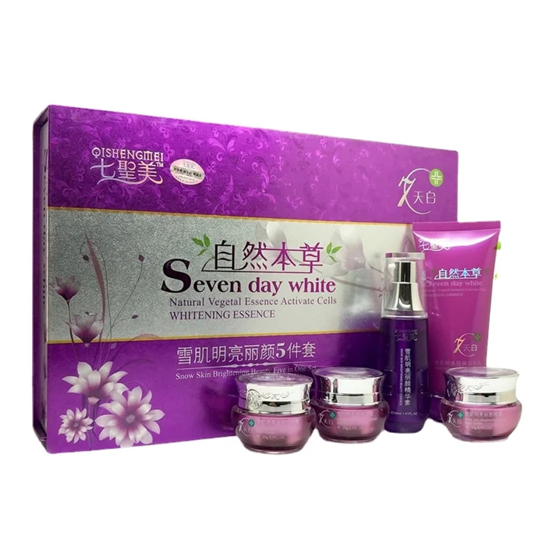 Seven Shengmei Whitening Bright Beauty Five-Piece Set Six-in-One Moisturizing Skin Rejuvenation Repair Cosmetics Five-in-One Set
Seven Shengmei Whitening Bright Beauty Five-Piece Set Six-in-One Moisturizing Skin Rejuvenation Repair Cosmetics Five-in-One Set
