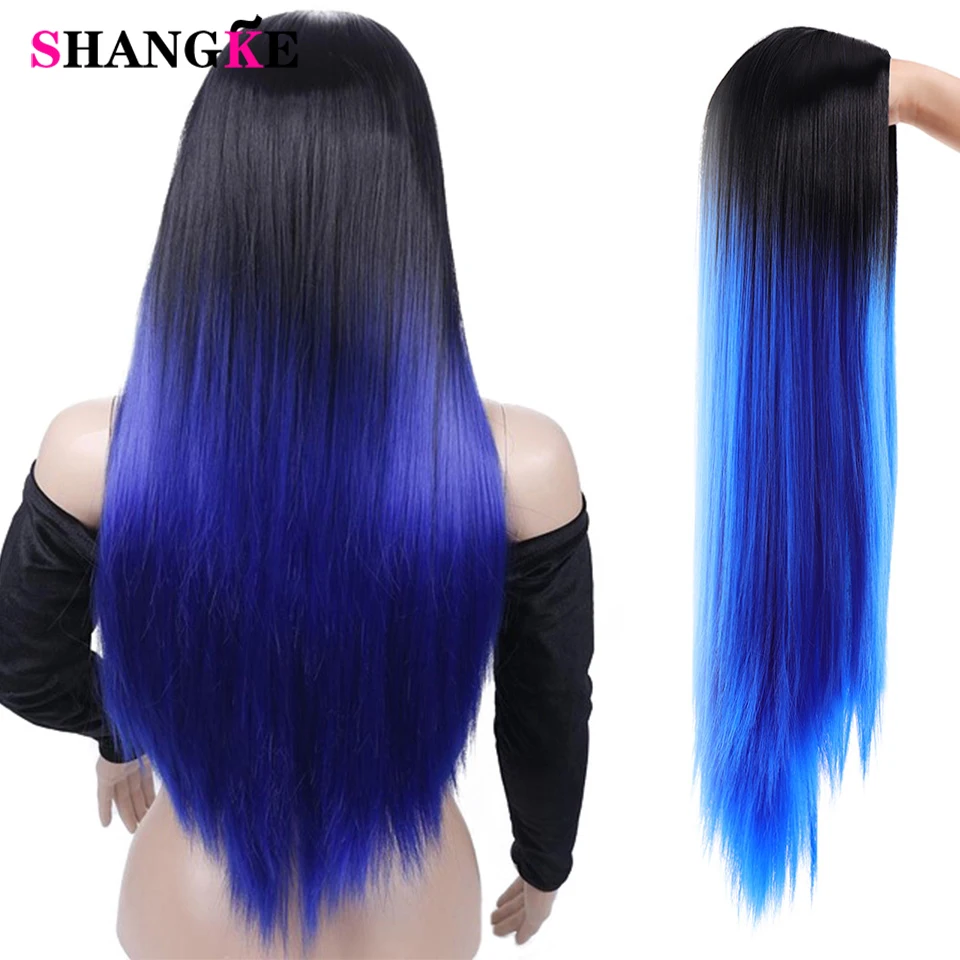 SHANGKE Long Mixed Natural Straight Synthetic Cosplay Wig Dark Root Ombre Color Natural Nalure Wigs for Women African American
SHANGKE Long Mixed Natural Straight Synthetic Cosplay Wig Dark Root Ombre Color Natural Nalure Wigs for Women African American