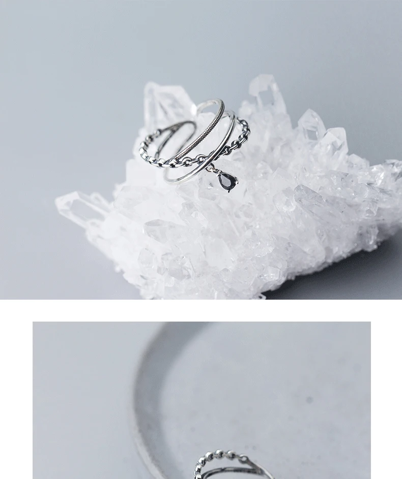 Modian New Retro Simple Finger Ring for Women Authentic 925 Sterling Silver Geometric Line Adjustable Ring Fine Jewelry Gift Modian New Retro Simple Finger Ring for Women Authentic 925 Sterling Silver Geometric Line Adjustable Ring Fine Jewelry Gift