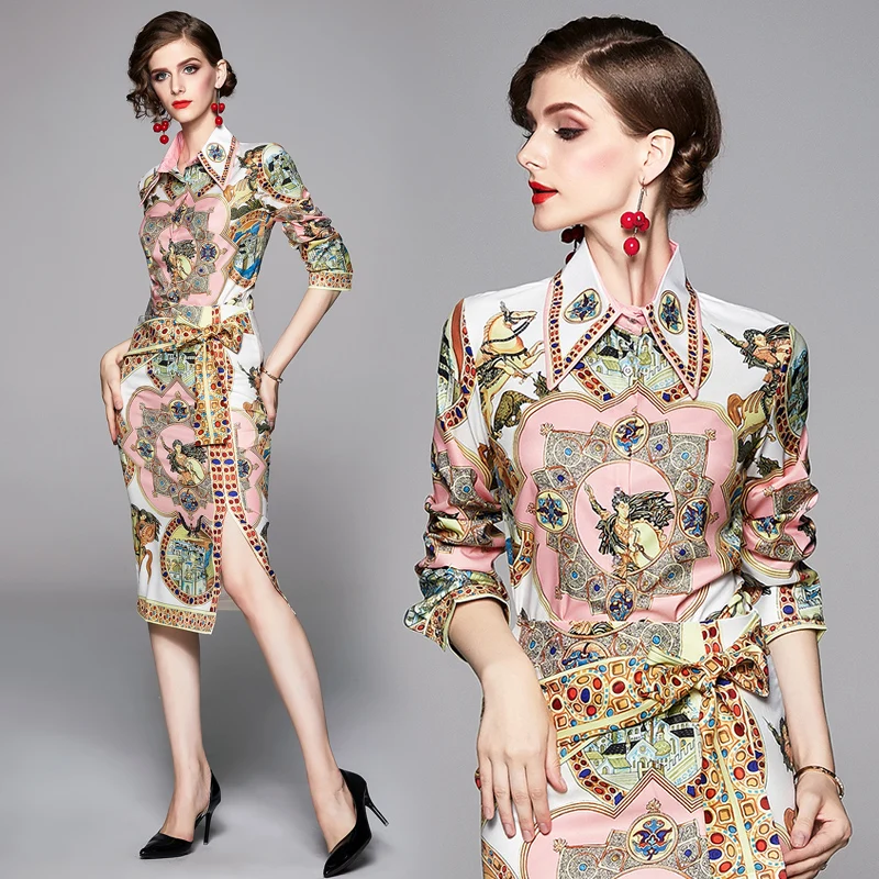 Banulin High Quality Fashion Runway set Women Long Sleeve Crystal Shirt and Print Split Bodycon Skirt Casual Elegant Suit sets
Banulin High Quality Fashion Runway set Women Long Sleeve Crystal Shirt and Print Split Bodycon Skirt Casual Elegant Suit sets