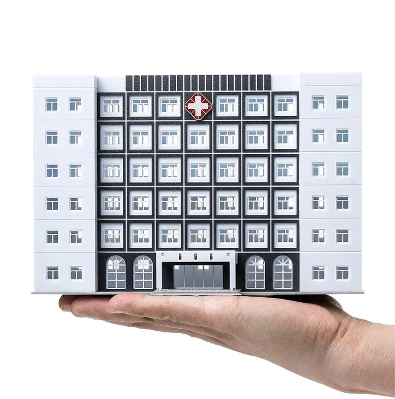 1/150 N Scale Hospital Buildings Model Office Skyscraper Assembled Scene Parts
1/150 N Scale Hospital Buildings Model Office Skyscraper Assembled Scene Parts