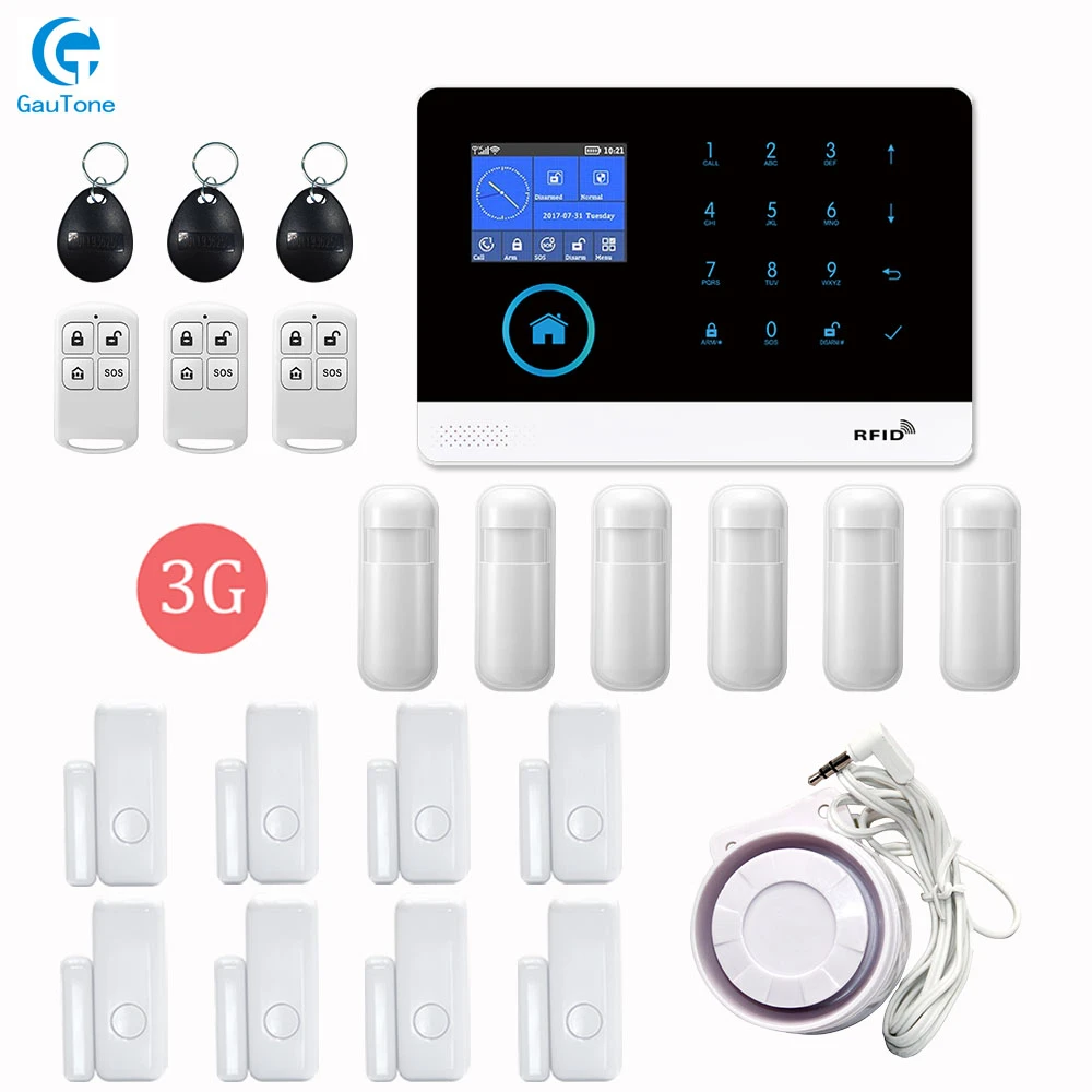 Free Shipping PG103 WiFi 3G GPRS Home Burglar Intelligent Security Wireless Alarm System APP Remote Control For iOS and Android
Free Shipping PG103 WiFi 3G GPRS Home Burglar Intelligent Security Wireless Alarm System APP Remote Control For iOS and Android