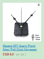 Description Picture 3 of itemDIY Clock Mechanism Parts Classic Hanging Black Quartz Watch Wall Clock Movement Quartz repair Movement with clock needles