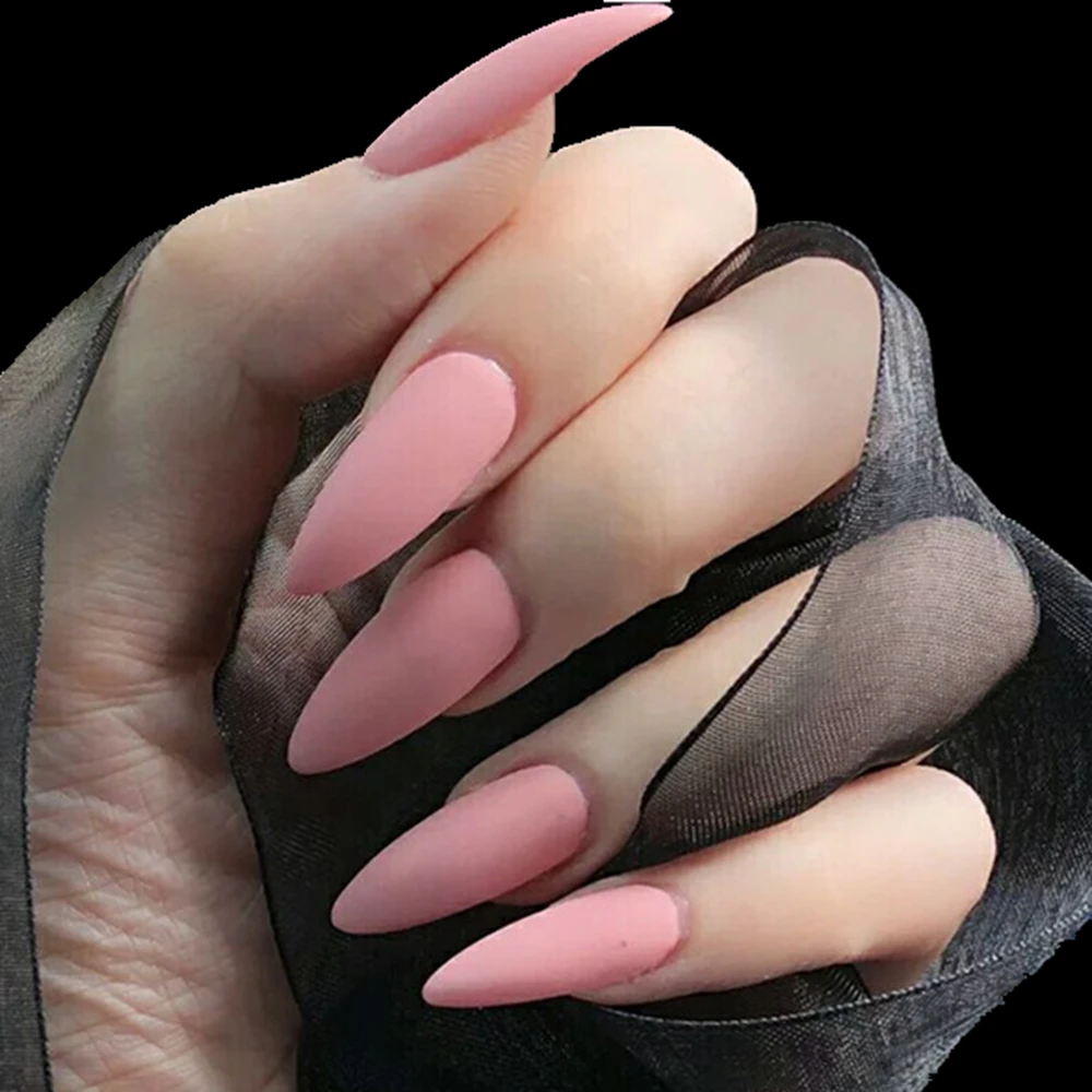 24Pcs Matte Long Stiletto False Nails Leather Pink Artificial Fake Nails For Design DIY Lady Salon Finger Tips Manicure Tool
24Pcs Matte Long Stiletto False Nails Leather Pink Artificial Fake Nails For Design DIY Lady Salon Finger Tips Manicure Tool