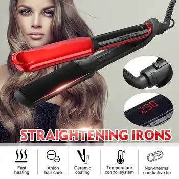 LCD Hair Straightener 220-240V Ceramic Coating 2 in 1 Hair Curling Iron Straightening Irons Professional Styling Tool EU Plug
LCD Hair Straightener 220-240V Ceramic Coating 2 in 1 Hair Curling Iron Straightening Irons Professional Styling Tool EU Plug