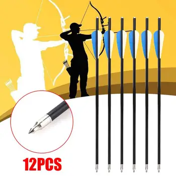 Outdoor Sports 12pcs Practice Arrows Hunting Arrow 40cm Powerful FRP Shooting Arrows Detachable Hard Archery Field Target Eye
Outdoor Sports 12pcs Practice Arrows Hunting Arrow 40cm Powerful FRP Shooting Arrows Detachable Hard Archery Field Target Eye
