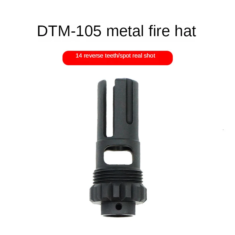 DTM-105 14mm Reverse teeth Fire cap SLR water bomb gun metal Fire cap decoration
DTM-105 14mm Reverse teeth Fire cap SLR water bomb gun metal Fire cap decoration