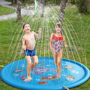 172cm Round Kid Inflatable Splash Play Pool Fun Water Playing Sprinkler Mat Yard Outdoor Summer PVC Mini Spray Swimming Pool
172cm Round Kid Inflatable Splash Play Pool Fun Water Playing Sprinkler Mat Yard Outdoor Summer PVC Mini Spray Swimming Pool