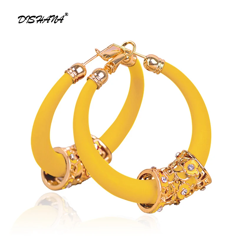 Crystal Fashion Elegant Round Crystal Big gold color geometric Earring for Women Hoop Earrings Party Ear Fashion Jewelry E0204
Crystal Fashion Elegant Round Crystal Big gold color geometric Earring for Women Hoop Earrings Party Ear Fashion Jewelry E0204
