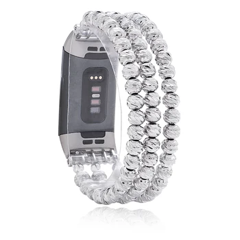 Lureen Silver Beads Watchband For Fitbit Charge 3/4 Elastic Handmade Smart Watch Strap For Unisex Watch Bracelet Wristband
Lureen Silver Beads Watchband For Fitbit Charge 3/4 Elastic Handmade Smart Watch Strap For Unisex Watch Bracelet Wristband