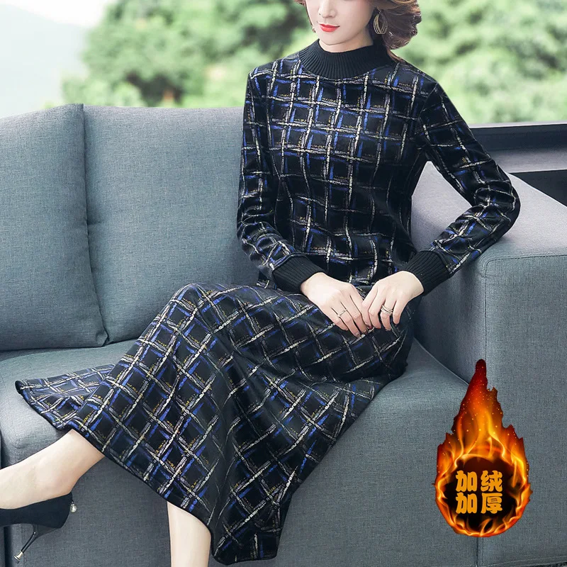 2019 Autumn And Winter New Style Thick Lady Dress High-End Western Style Gold Velvet Kuotaitai Elegant plus Velvet Long Skirts
2019 Autumn And Winter New Style Thick Lady Dress High-End Western Style Gold Velvet Kuotaitai Elegant plus Velvet Long Skirts
