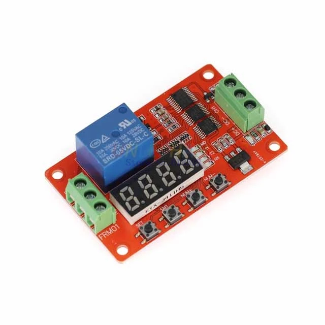 A6-- 5V DC Multifunction Self-lock Relay PLC Cycle Delay Time Timer Switch Module PLC Home Automation Delay Module Board
A6-- 5V DC Multifunction Self-lock Relay PLC Cycle Delay Time Timer Switch Module PLC Home Automation Delay Module Board