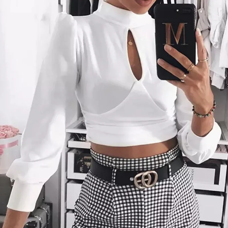 Womens Casual Long Sleeve Hollow Out Evening Party Slim Crop Top T-Shirt Basic Tee Crew Neck Slim Fit Tops
Womens Casual Long Sleeve Hollow Out Evening Party Slim Crop Top T-Shirt Basic Tee Crew Neck Slim Fit Tops