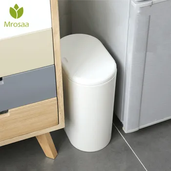 Mrosaa Plastic Narrow Type Kitchen Trash Can Toilet Press Type Waste Bin Dustbin Bathroom Trash bin Basket Garbage Bucket
Mrosaa Plastic Narrow Type Kitchen Trash Can Toilet Press Type Waste Bin Dustbin Bathroom Trash bin Basket Garbage Bucket