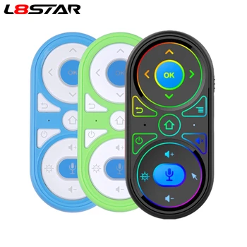 L8star Gyro Air Mouse Google Voice Microphone RGB Backlit Smart remote control 2.4G Wilress rechargeable mini remote for netflix
L8star Gyro Air Mouse Google Voice Microphone RGB Backlit Smart remote control 2.4G Wilress rechargeable mini remote for netflix