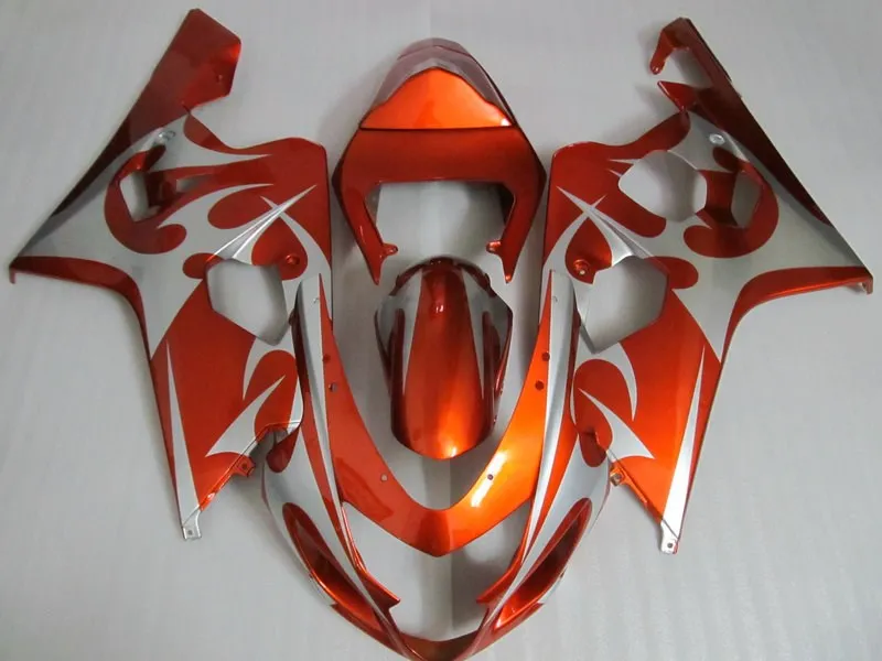 Набор обтекателей мотоцикла для GSXR600 750 K4 04 05 GSXR 600 GSXR750 2004 2005 ABS белые оранжевые