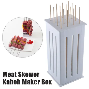 Portable 16 Hole Bamboo BBQ Kabob Shish Maker Skewers Grill Meat Cutter Spiedini Kebab Making Box Barbecue Accessories Tools
Portable 16 Hole Bamboo BBQ Kabob Shish Maker Skewers Grill Meat Cutter Spiedini Kebab Making Box Barbecue Accessories Tools