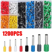 1200PCS Wire Ferrules Terminal Wire Crimp Tube Connectors Sleeves Tube-Type VE Terminal Kit (22-10AWG 0.25-6mm2)
1200PCS Wire Ferrules Terminal Wire Crimp Tube Connectors Sleeves Tube-Type VE Terminal Kit (22-10AWG 0.25-6mm2)