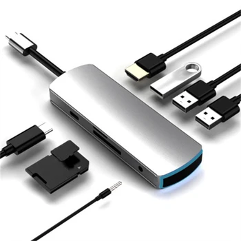 Multifunction USB-C Type C HUB Multi Port USB 3.0 Splitter PD Charging Adapter Converter For MacBook Pro Computer Accessories 
Multifunction USB-C Type C HUB Multi Port USB 3.0 Splitter PD Charging Adapter Converter For MacBook Pro Computer Accessories