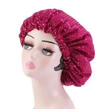 Unisex Silky Bonnet Sequine Satin For Women Solid Wide 6 Colors Hair Bonnets Cap Comfortable Sleeping Hat Chemo Cap
Unisex Silky Bonnet Sequine Satin For Women Solid Wide 6 Colors Hair Bonnets Cap Comfortable Sleeping Hat Chemo Cap