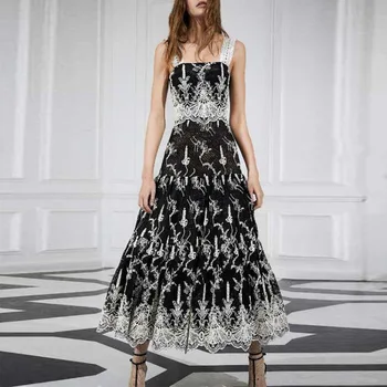 OUSHANG White print 2020 New Slim-Fit Lady Suspender Dress Machine Embroidery Waist Hugging Irregular Hem Long Dress Dress
OUSHANG White print 2020 New Slim-Fit Lady Suspender Dress Machine Embroidery Waist Hugging Irregular Hem Long Dress Dress