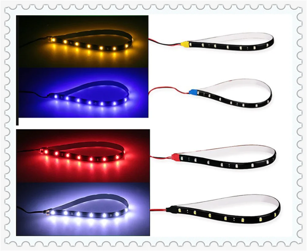 2 pieces of motorcycle car LED decorative light bar 30CM soft strip for KIA Avante Sonata Santafe i20 i30 8 Any Cars 
2 pieces of motorcycle car LED decorative light bar 30CM soft strip for KIA Avante Sonata Santafe i20 i30 8 Any Cars
