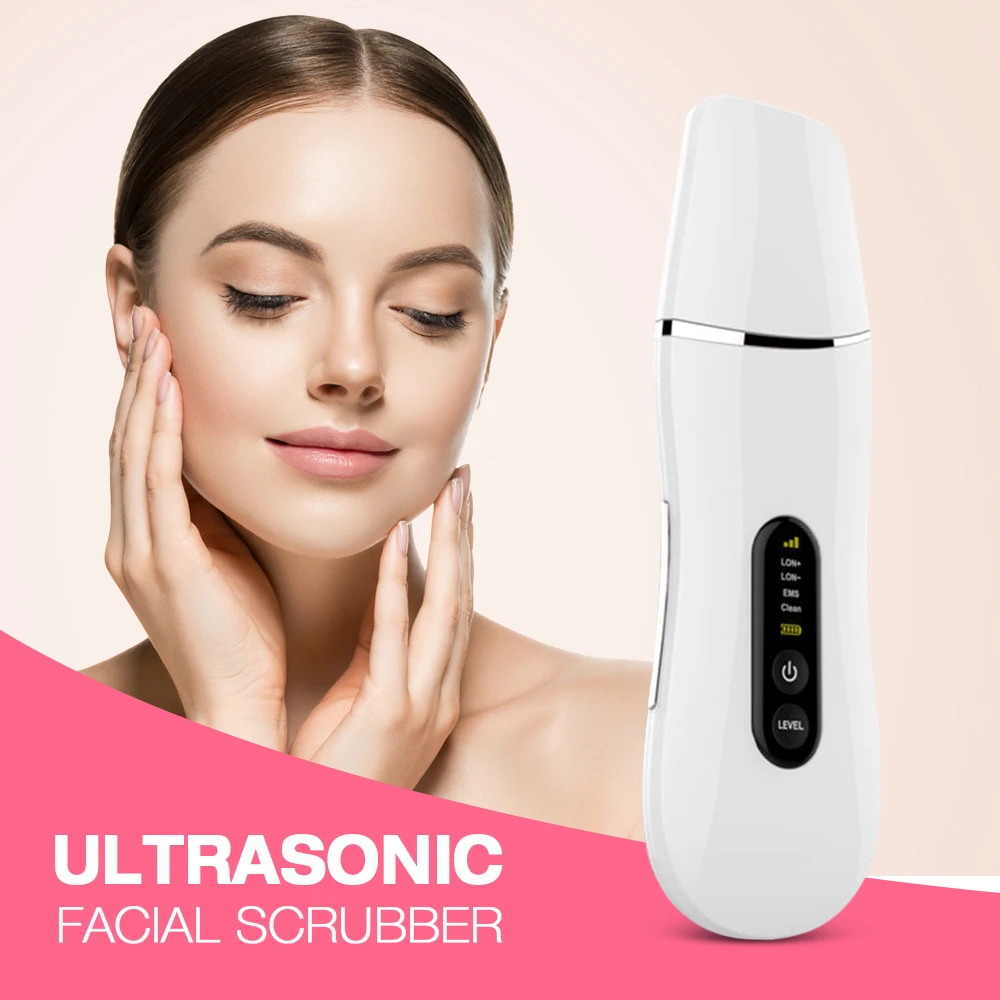 Ultrasonic Ion Skin Scrubber Facial Care Ultrasonic Scrubber Cleaner Blackhead Removal Face Peeling Extractor Skin Beauty Device
Ultrasonic Ion Skin Scrubber Facial Care Ultrasonic Scrubber Cleaner Blackhead Removal Face Peeling Extractor Skin Beauty Device