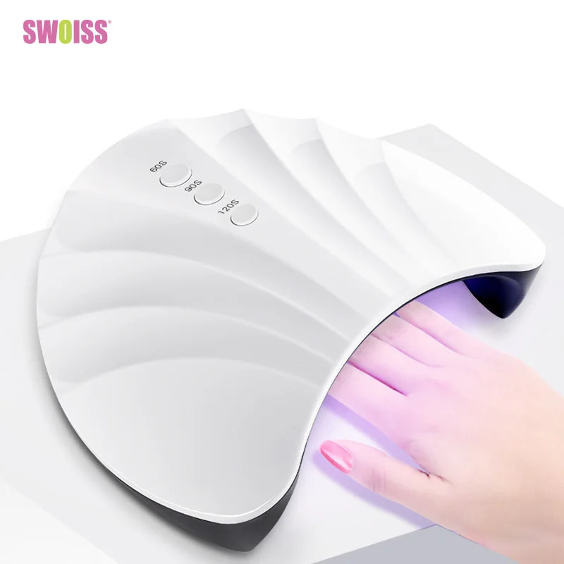 SWOISS Pink Nail Gel Sun Light Machine 36W Smart Nail Dryer Machine Shell Led Source Three Gear-Regulating UV Lamp Manicure Tool
SWOISS Pink Nail Gel Sun Light Machine 36W Smart Nail Dryer Machine Shell Led Source Three Gear-Regulating UV Lamp Manicure Tool