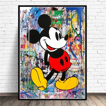 Cartoon Mickey Mouse Posters and Prints Graffiti Street Wall Art Paintings on Canvas for Home Room Decorative Pictures No Frame
Cartoon Mickey Mouse Posters and Prints Graffiti Street Wall Art Paintings on Canvas for Home Room Decorative Pictures No Frame