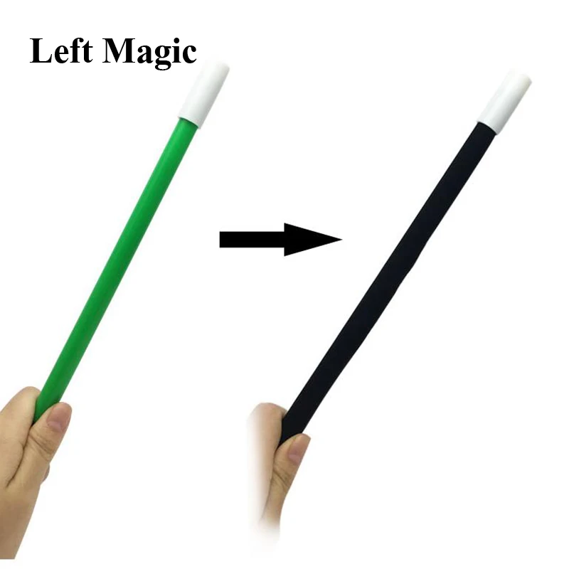 

Magic Wand Changing Color Magic Tricks ( Red/Yellow/Green/ Rainbow Color ) Stick Cane change colors Close Up Street Stage Magic