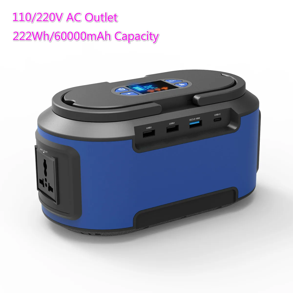 Portable Power Station,60000mAh/222Wh Power Bank 110V/220V External Backup Battery For CPAP Outdoors Camping Travel Fishing Hunt
Portable Power Station,60000mAh/222Wh Power Bank 110V/220V External Backup Battery For CPAP Outdoors Camping Travel Fishing Hunt