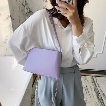 Fashion Women's Handbags High Quality PU Leather Solid Color Underarm Shoulder Bags Square Travel Daily Chain Ladies Handbags
Fashion Women's Handbags High Quality PU Leather Solid Color Underarm Shoulder Bags Square Travel Daily Chain Ladies Handbags