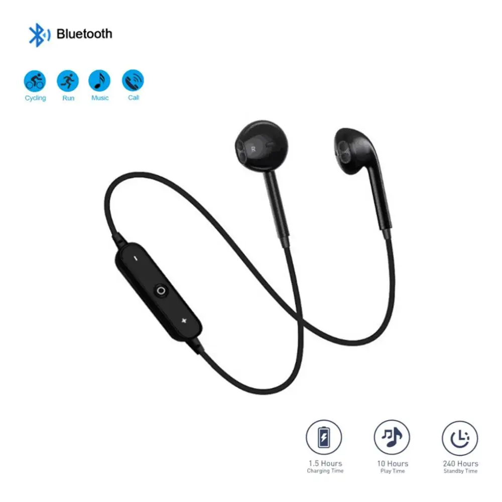 2020 S6 Sport In-Ear Neckband S6 Wireless Bluetooth Earphone With Mic Stereo Earbuds Headset For Various mobile phones
2020 S6 Sport In-Ear Neckband S6 Wireless Bluetooth Earphone With Mic Stereo Earbuds Headset For Various mobile phones