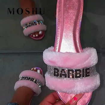 Fashion Women Slippers Fur Slides Baby Pink Slipper Warm Flip Flops Sandales Femme Home Shoes Zapatos De Mujer
Fashion Women Slippers Fur Slides Baby Pink Slipper Warm Flip Flops Sandales Femme Home Shoes Zapatos De Mujer