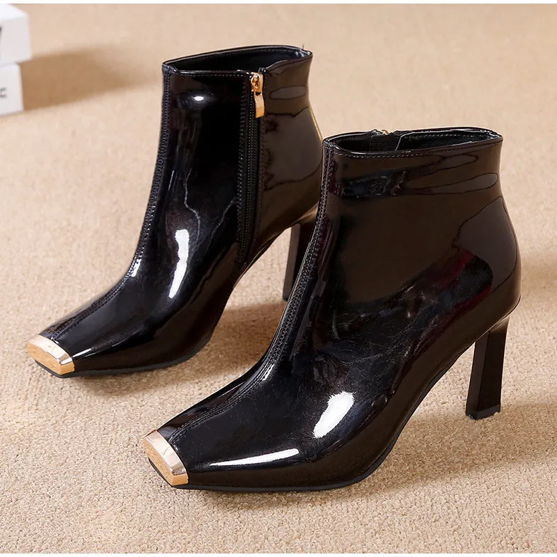 Woman Ankle Boots Women Elegant Square Toe PU Female Sexy Thin High Heels Ladies Soild Shoes Women's Zip Fashion Botas Mujer
Woman Ankle Boots Women Elegant Square Toe PU Female Sexy Thin High Heels Ladies Soild Shoes Women's Zip Fashion Botas Mujer