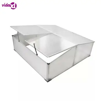 VidaXL Polycarbonate Garden Greenhouse Plant Cover Corrosion-Resistant Mini Garden Cold Frame 4 Lids 108x110x41 Cm V3
VidaXL Polycarbonate Garden Greenhouse Plant Cover Corrosion-Resistant Mini Garden Cold Frame 4 Lids 108x110x41 Cm V3