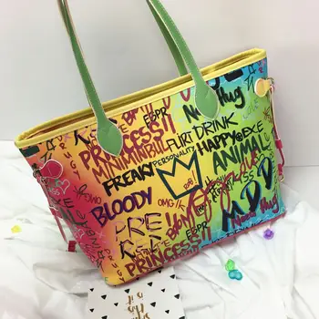 Graffiti Handbag For Women 2020 Women Bag Colorful Tote Bags Large Travel Luxury Handbags Designer Shoulder Bag Ladies Hand Bags
Graffiti Handbag For Women 2020 Women Bag Colorful Tote Bags Large Travel Luxury Handbags Designer Shoulder Bag Ladies Hand Bags