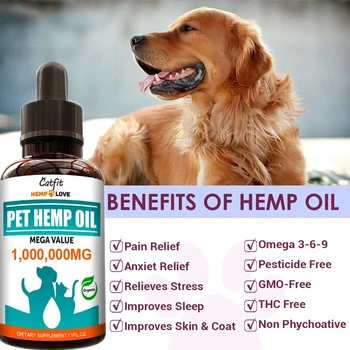 Minch 50ML Effective Pets Hemp Essential Oil For Dog And Cat Pain Relief Improving Mobility Reduces Skin Irritation Pet Care Oil 
Minch 50ML Effective Pets Hemp Essential Oil For Dog And Cat Pain Relief Improving Mobility Reduces Skin Irritation Pet Care Oil
