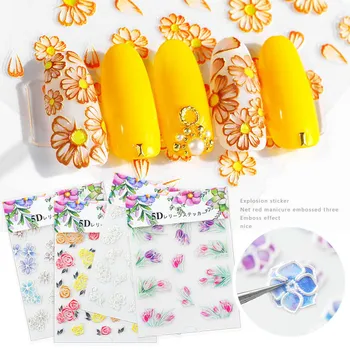 20 Designs Flower Series Butterfly 5D Self Adhesive Embossed Nail Stickers Acrylic Engraved Nail Water Decals DIY Summer Decor
20 Designs Flower Series Butterfly 5D Self Adhesive Embossed Nail Stickers Acrylic Engraved Nail Water Decals DIY Summer Decor