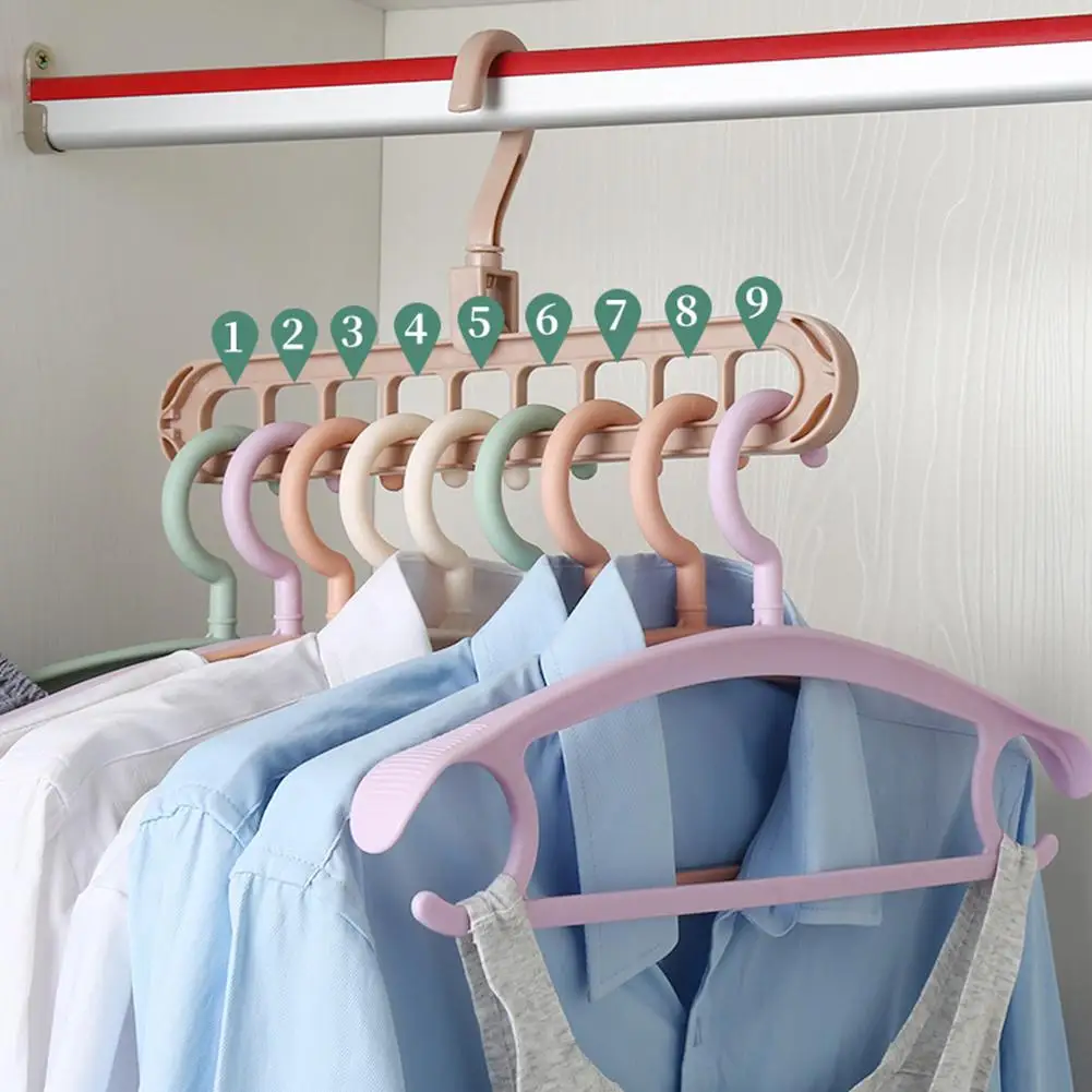 Anti-slip 9-hole 360° Rotating Plastic Clothes Hangers Pants Socks Hanging Racks Cloth Drying Rack Wardrobe Holder Organizer
Anti-slip 9-hole 360° Rotating Plastic Clothes Hangers Pants Socks Hanging Racks Cloth Drying Rack Wardrobe Holder Organizer