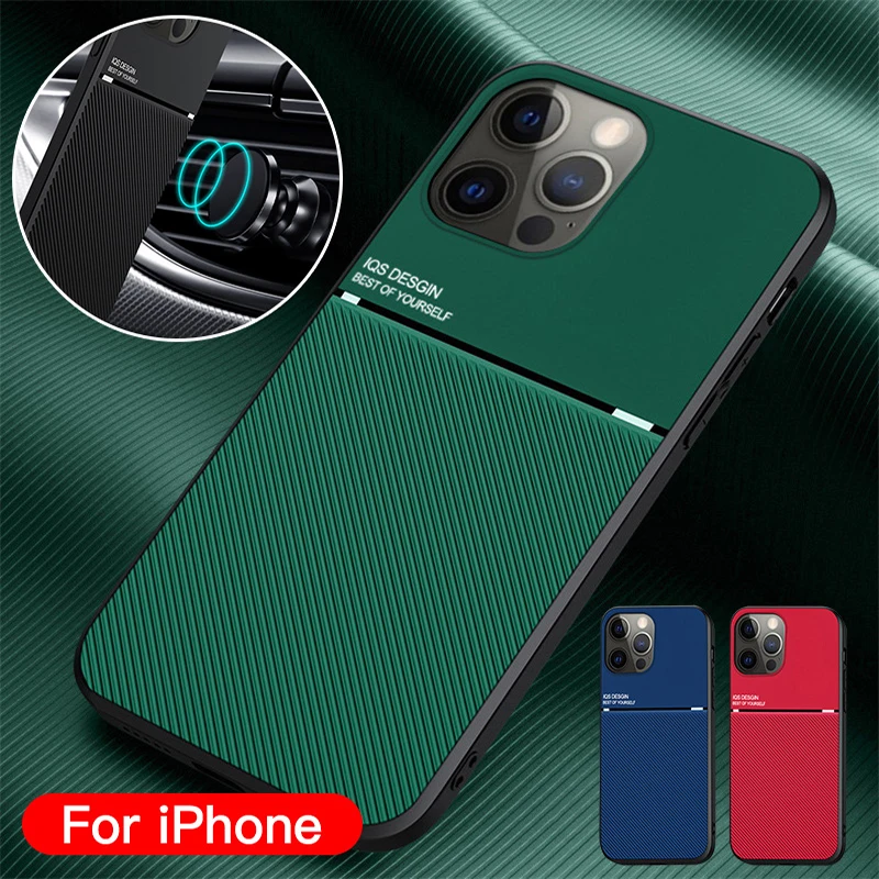 For iPhone 13 Pro Case Slim Leather Texture Matte Protective Phone XR X XS Max 7 8 Plus 12 Back Covers Coque | Мобильные телефоны и