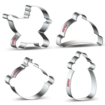 ZADE Baby Cookie Cutter Baby Hat,Feeding Bottlee,Baby Baby Carriage Biscuit / Fondant Cutter - Stainless Steel
ZADE Baby Cookie Cutter Baby Hat,Feeding Bottlee,Baby Baby Carriage Biscuit / Fondant Cutter - Stainless Steel