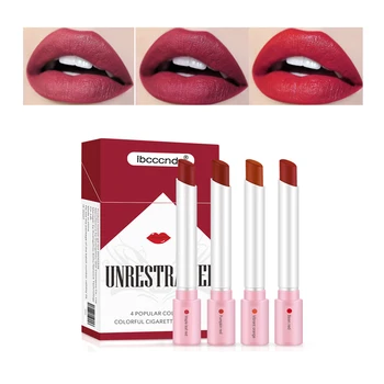 Cigarette Tube Lipstick Set 4 Colors Matte Long Lasting Waterproof Lip Glaze Tints Matt Lip Gloss Liquid Lip Stick Makeup
Cigarette Tube Lipstick Set 4 Colors Matte Long Lasting Waterproof Lip Glaze Tints Matt Lip Gloss Liquid Lip Stick Makeup