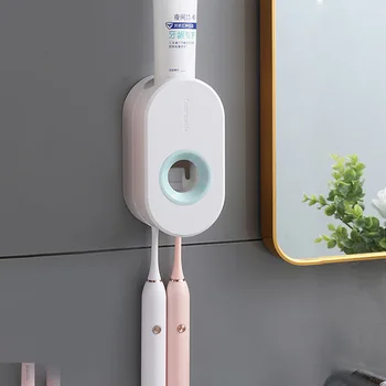Adhesive automatic toothpaste squeezer set wall-mounted toothpaste holder toothbrush rack wall suction toothpaste squeezer
Adhesive automatic toothpaste squeezer set wall-mounted toothpaste holder toothbrush rack wall suction toothpaste squeezer
